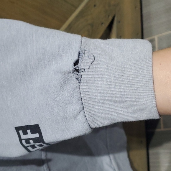 NEFF DISNEY DONT STRESS MICKEY MOUSE HOODIE SWEATSHIRT HANDWARMERS GRAY BLACK XL - Picture 5 of 8